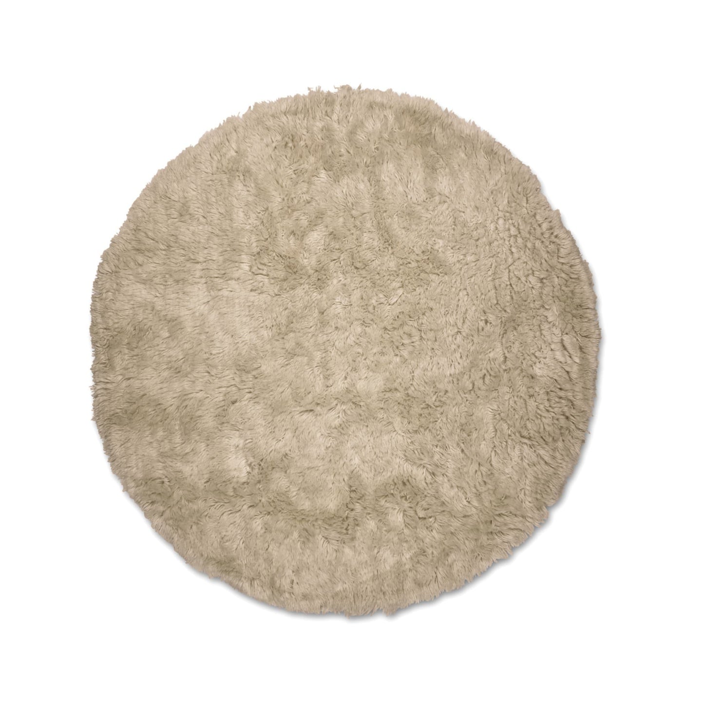 Cloudy rug round beige