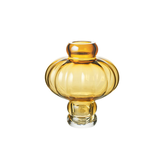 Balloon vase amber small