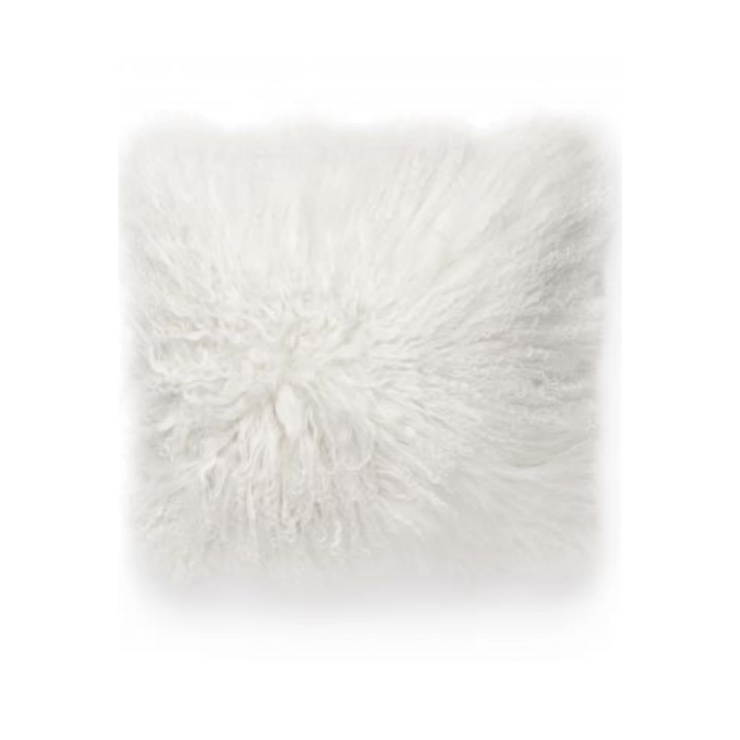 Tibetan sheep cushion cover white